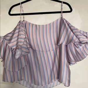 Beautiful Pastel Colors Satin Summer Blouse